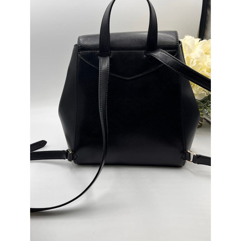Kate Spade Mulberry Street Small Breezy Black Flap Backpack - Picture 5 of 11